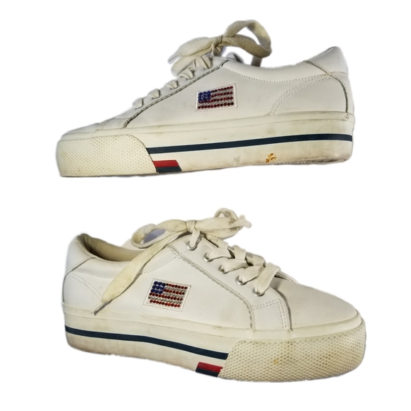 vintage platform sneakers